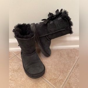 UGG black bow boots